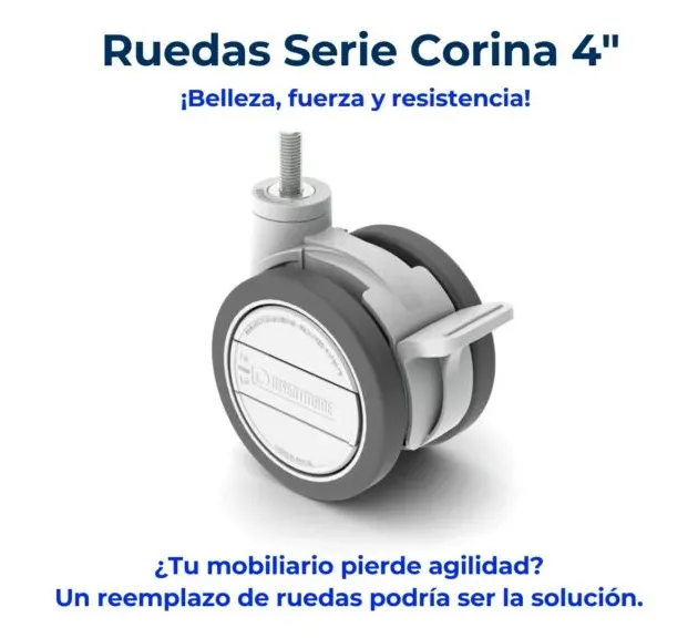 RUEDAS SERIE CORINA 4″